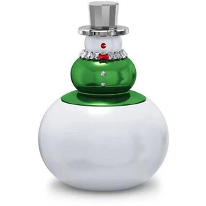Swarovski Candy Bowl Holiday Cheers Crystal and Lacquered Metal Snowman 5610000 - Picture 1 of 3