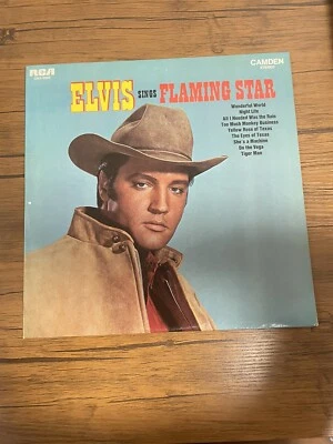 Elvis Sings Flaming Star RCA Camden CAS 2304 Blue Label Stereo Vinyl - Image 1 of 4