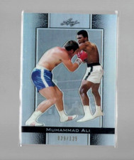 2011 Leaf Metal MUHAMMAD ALI card #20 Silver Prismatic serial #'d 29/125 Mint