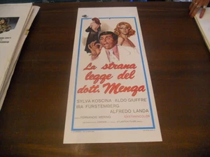LOCANDINA ORIGINALE LA STRANA LEGGE DEL DOTT. MENGA SYLVA KOSCINA 1972 - Picture 1 of 1