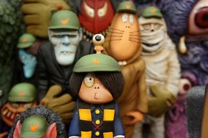 GeGeGe No Kitaro Ghost Nighter Art Statue 墓場鬼太郎 おばけナイター - Picture 1 of 12