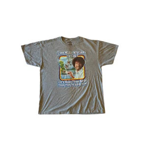 Vintage Bob Ross Grey T-Shirt - Adult (XL) - Lightly Used - Picture 1 of 2