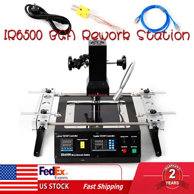 IR6500 BGA Rework Station IR Infrared Solder Welder Heating Reballing Machine - Изображение 1 из 4