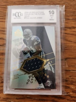 2004 Upper Deck Reflections  Offensive Threads JULIUS JONES Graded 10 - Image 1 of 2