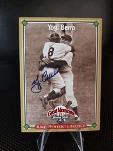 1997 Jimmy Dean Great Moments in Baseball Yogi Berra handsigniertes Echtheitszertifikat - Bild 1 von 4