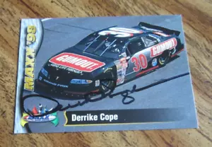 Tarjeta de auto Derrike Cope autografiada firmada 1998 Maxx #60 Derrike Cope's Car NASCAR - Imagen 1 de 3