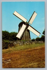Postal Jamestown Rhode Island RI Wind Grist Mill años 50 - Imagen 1 de 2