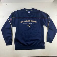 Vtg NFL NFC St Louis Rams Reebok Team Apparel Sweatshirt Mens Sz M Navy Stitched