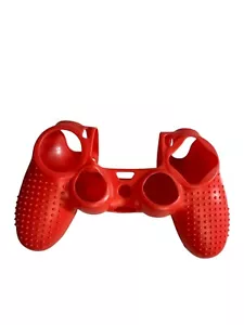 Silicone Controller Cover For PlayStation PS4 Controller With Grip Red - Picture 1 of 4