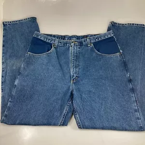 Pantalones de mezclilla azules con tirantes Gander Mountain para hombre 38 x 34 - Imagen 1 de 5