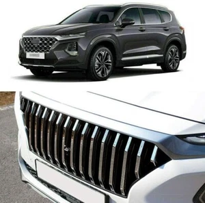 2Pcs Fits for Hyundai Santa Fe 2019 2020 Front Grille Mesh Grill Bar Vent Trim - Bild 1 von 4