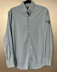 Peter Millar Summer Comfort Button Men S Shirt Plaid Blue Golf Old Edwards Club - Bild 1 von 5