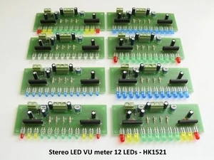 Stereo LED VU meter 12 LEDs - Fully Assembled Kit HK1521 - Picture 1 of 9