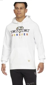 Puma Classics Forever Diamond Pullover Hoodie Mens WHITE Casual Outerwear 621757 - Picture 1 of 5