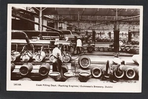 Postcard Guinness Brewery Dublin Ireland the Cask Filling Dept barrels RP - Picture 1 of 2