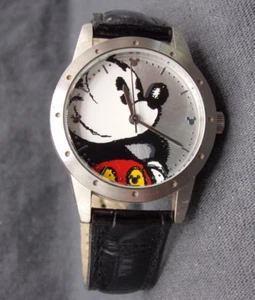 Men's MICKEY MOUSE Watch by DISNEY w/ New Battery - Works Great! - Picture 1 of 6