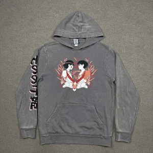Felpa con cappuccio Princess Momonoke uomo taglia S grigia grafica anime pullover casual - Foto 1 di 7