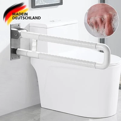 WC Haltegriff Aufstehhilfe Toilette Haltegriff WC Klappbar Edelstahl Stützhilfe- - Bild 1 von 4