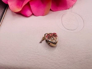 Pandora Charm Rose Gold Love You Heart Lock Genuine ALE R 787655 - Picture 1 of 13