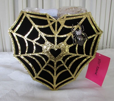 Betsey Johnson Kitsch Web Surfer Spider Web Crossbody Bag Purse NWT - Image 1 of 4