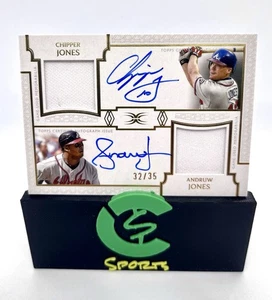 2024 Topps Definitive Chipper Jones Andruw Jones Dual Autographed Relics /35 - Bild 1 von 2