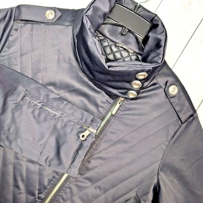 NILS Women's Size 8 Petite Ski Jacket Black W/ Chrome Daily Dree Coat Outdoor - Image 1 of 4