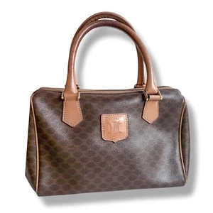Auténtico bolso Boston vintage años 70 Céline Triomphe Blazon Chaine Celine Paris - Imagen 1 de 20