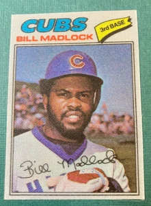 1977 Topps Cloth Sticker Bill Madlock Chicago Cubs - Picture 1 of 2