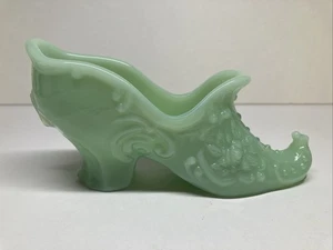 Vintage Mosser Jadeite Glass 5” Slipper Beautiful - Picture 1 of 14