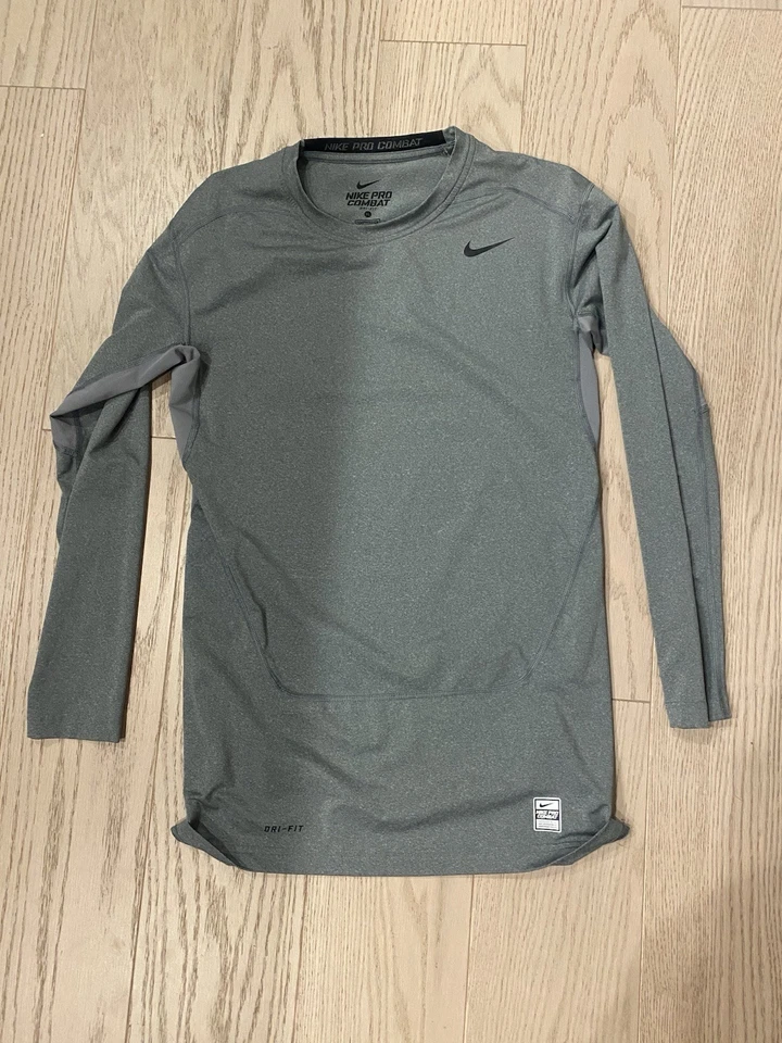 Nike Pro Combat Shirt Men XL Slim Fit Compression Base Layer Long Sleeve - Image 1 of 4
