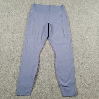 Nike Universa Leggings Womens Large Blue Dri-FIT High Rise Pocket Gym Yoga Pants - Image 1 of 4