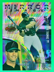 1997 Bowman's Best Mirror Image Atomic Refractor #M12 Jeff Bagwell Frank Thomas - Bild 1 von 2