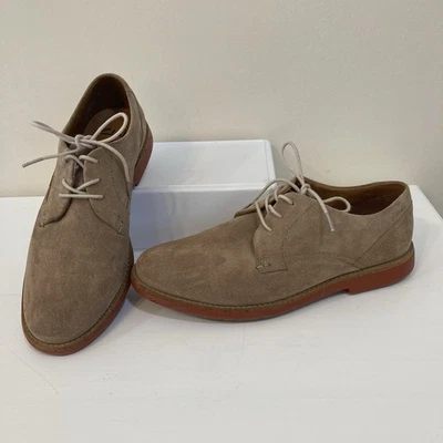 Clarks 1825 Mens Sz 9.5 Derby Suede Lace Up Shoes Casual Lightweight - Image 1 of 4