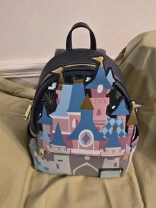 Loungefly Disneyland Paris Exclusive Sleeping Beauty Castle Mini Backpack HTF - Picture 1 of 16