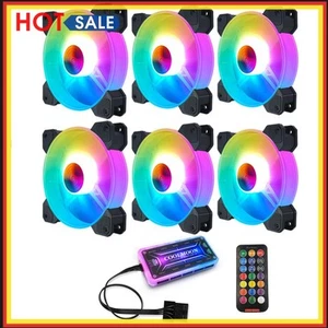 120-mm-RGB-Lüftergehäuse, herrlich leiser Kühler (6 Lüfter) - Bild 1 von 11