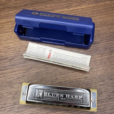 Arp armónica Hohner Blues 10 agujeros 532/20 MS C M533016 manual y estuche Foto 1 de 4