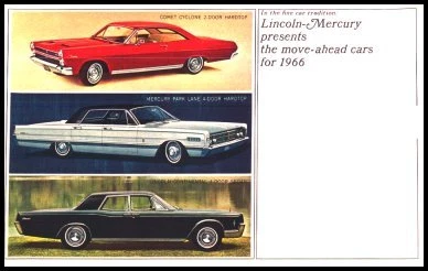 Lincoln Mercury 1966 color folleto de ventas Comet Cyclone Continental Foto 1 de 1