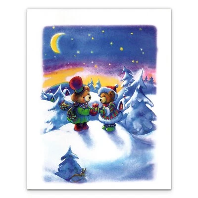 French Language CHRISTMAS / NEW YEAR Card, by American Greetings + Envelope