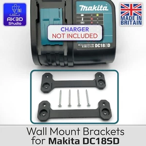 Cargador de batería Makita DC18SD 18v LXT 18V soportes de montaje en pared de alta resistencia - Imagen 1 de 5