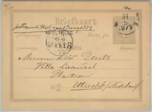74867 - NIEDERLÄNDISCHE INDIES - POSTGESCHICHTE - BRIEFPAPIERKARTE H & G # 3 1879 - Bild 1 von 1