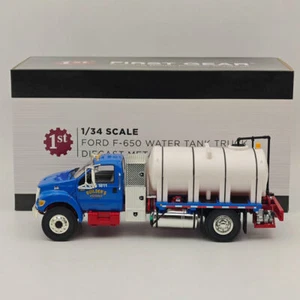 FIRST 1/34 FORD F-650 WATER TANK TRUCK Blue #4155 DIECAST Model Collection - Imagen 1 de 10