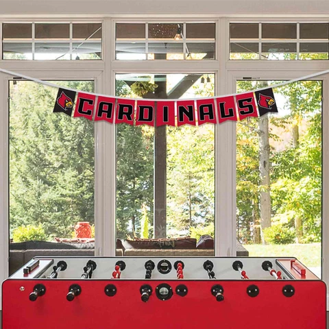 Louisville Cardinals Banner Flags On A String Cover