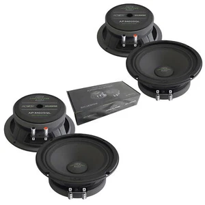6.5" 1200 Watt 4-Ohm Midrange Car Audio Speakers Pair Black Deaf Bonce M60SQL - Picture 1 of 6