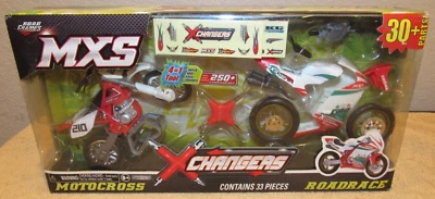 2010 Road Champs MXS XChangers Motocross Roadrace Crotch Rocket Motorcycle Red - Image 1 of 3