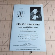 Erasmus Darwin Interdisciplinary Science Desmond King Hele 1990 Paperback Book