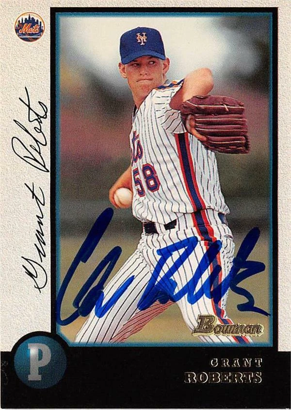 Grant Roberts autographed baseball card (New York Mets) 1998 Bowman Rookie #171 - Image 1 of 1