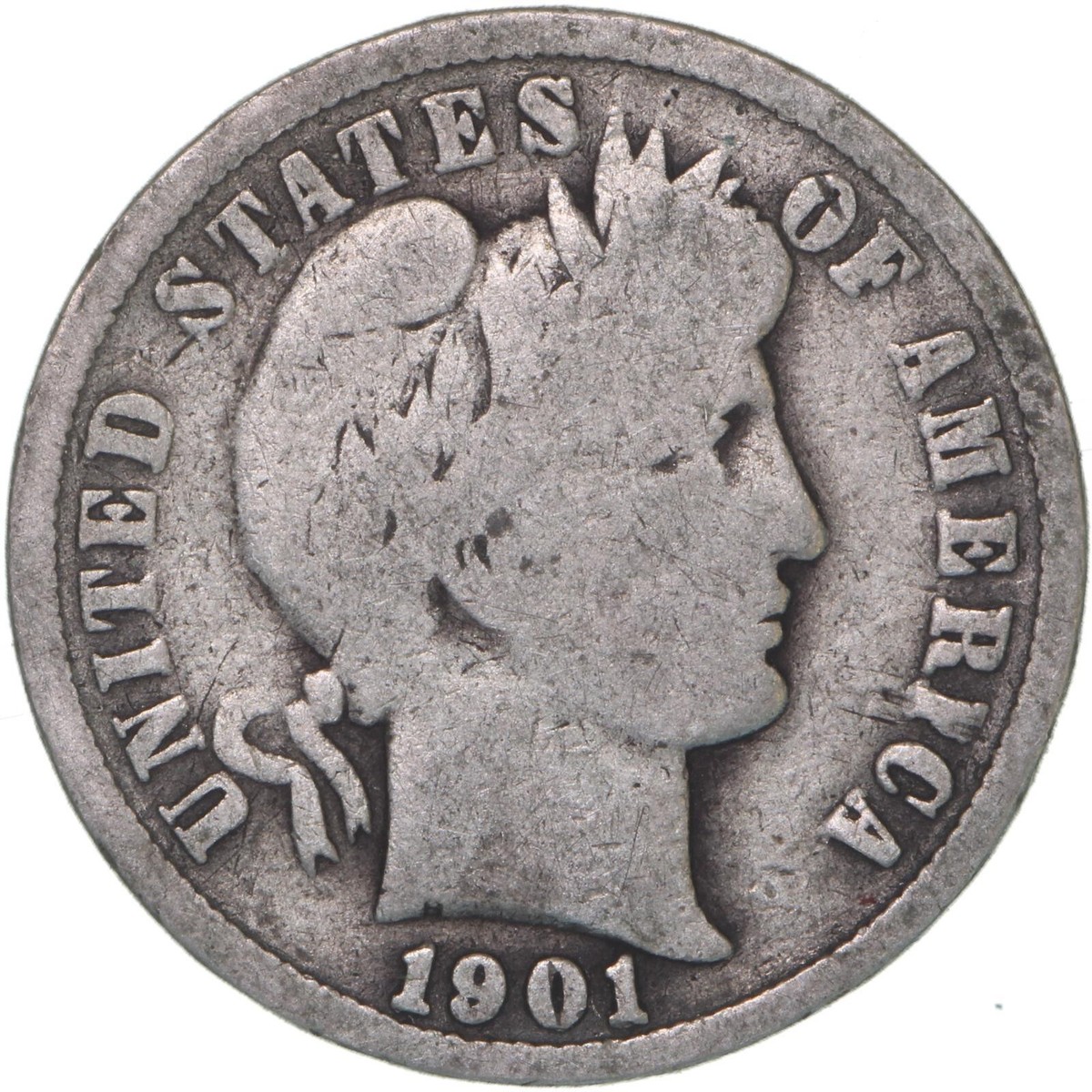 1901 Year Silver Barber Dimes (1892-1916) for sale | eBay