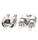 20pcs New 304 Stainless Steel 3/16 Inch M4 Saddle Clamps Cable Wire Rope Clips