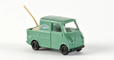 Spur H0 1:87 Brekina 27904 Goggo Pickup "Schwarzbau" Con Carico Nuovo OVP - Immagine 1 di 2