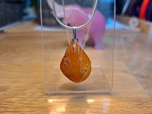 Bernstein Kettenanhänger, S925, Oval, 41.5 - Bild 1 von 1